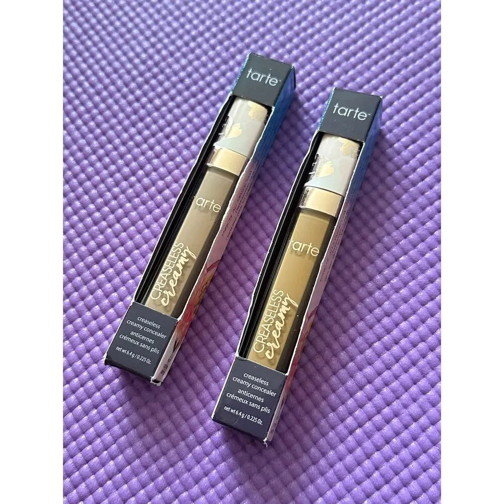 2 New Tarte Creaseless Creamy Concealer Maracuja Full Size 6.4g 44H 48G Lot